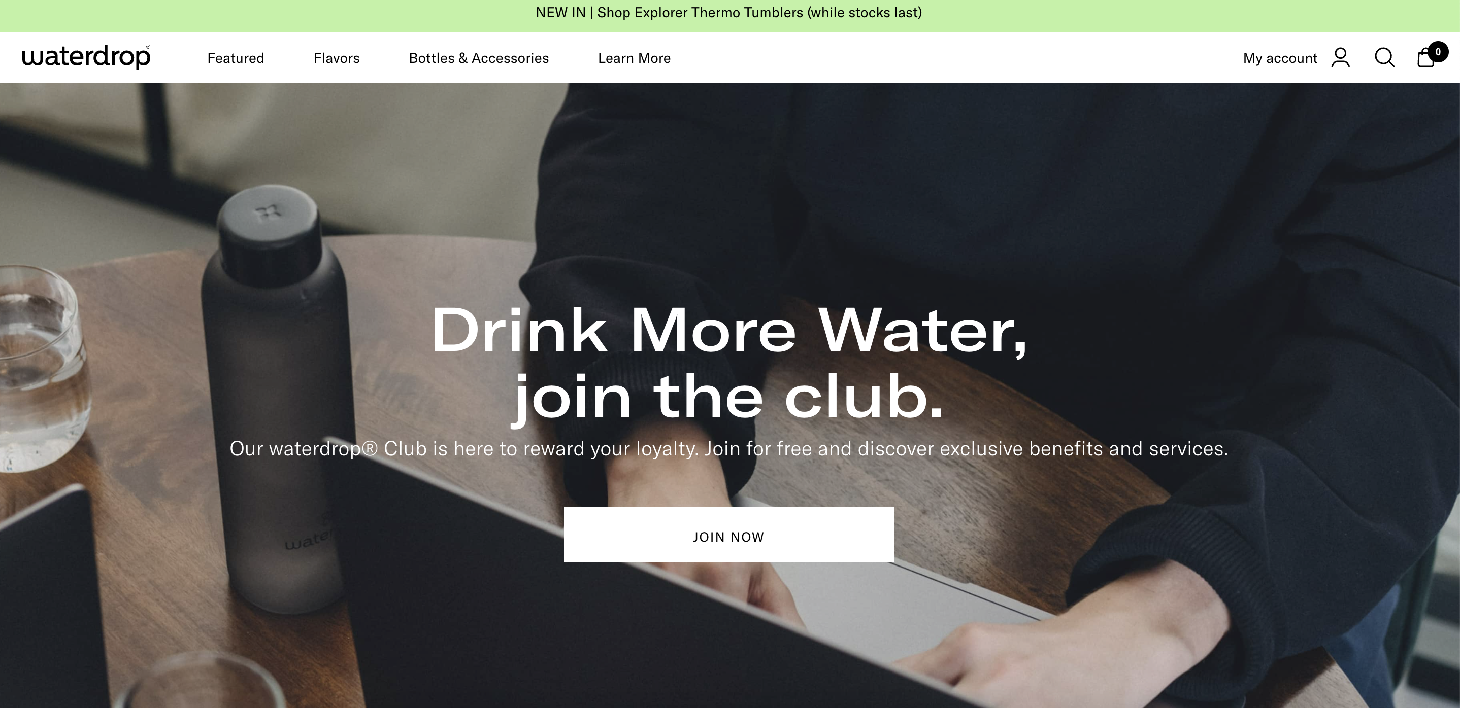 Customer retention strategy example: Waterdrop loyalty program