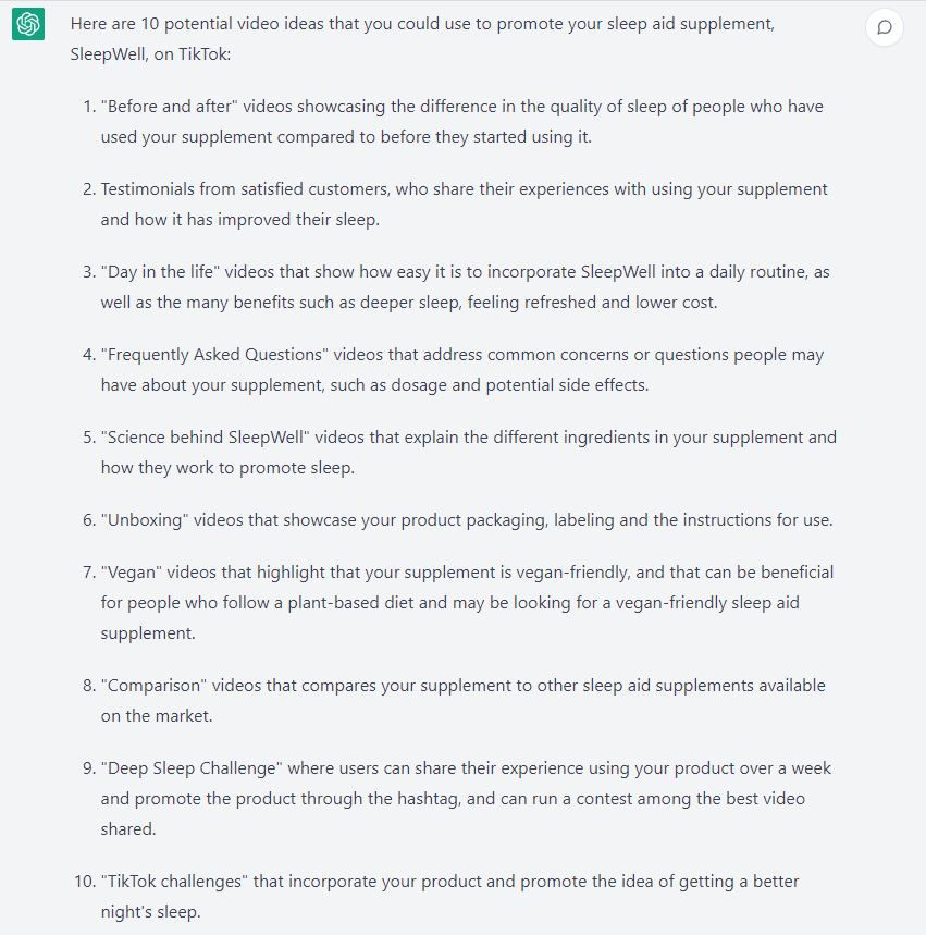 Write your own video ads scripts for TikTok using ChatGPT