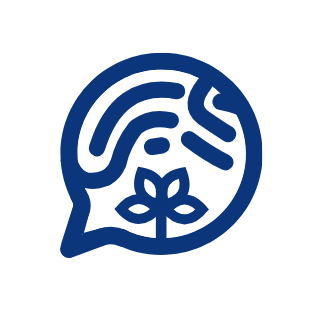 KIRA product icon, a chat bubble with a sprouting leaf