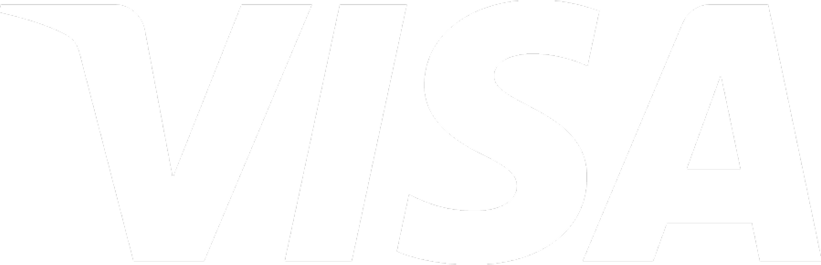 Visa logo white