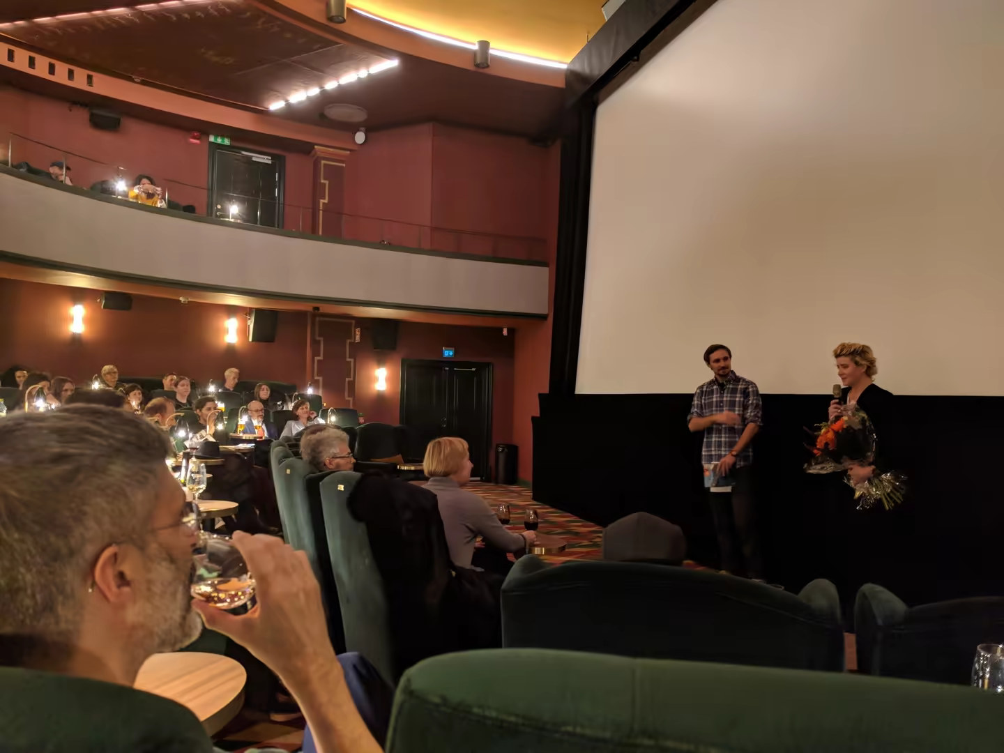 Filmmaker talk after a screening, 2018