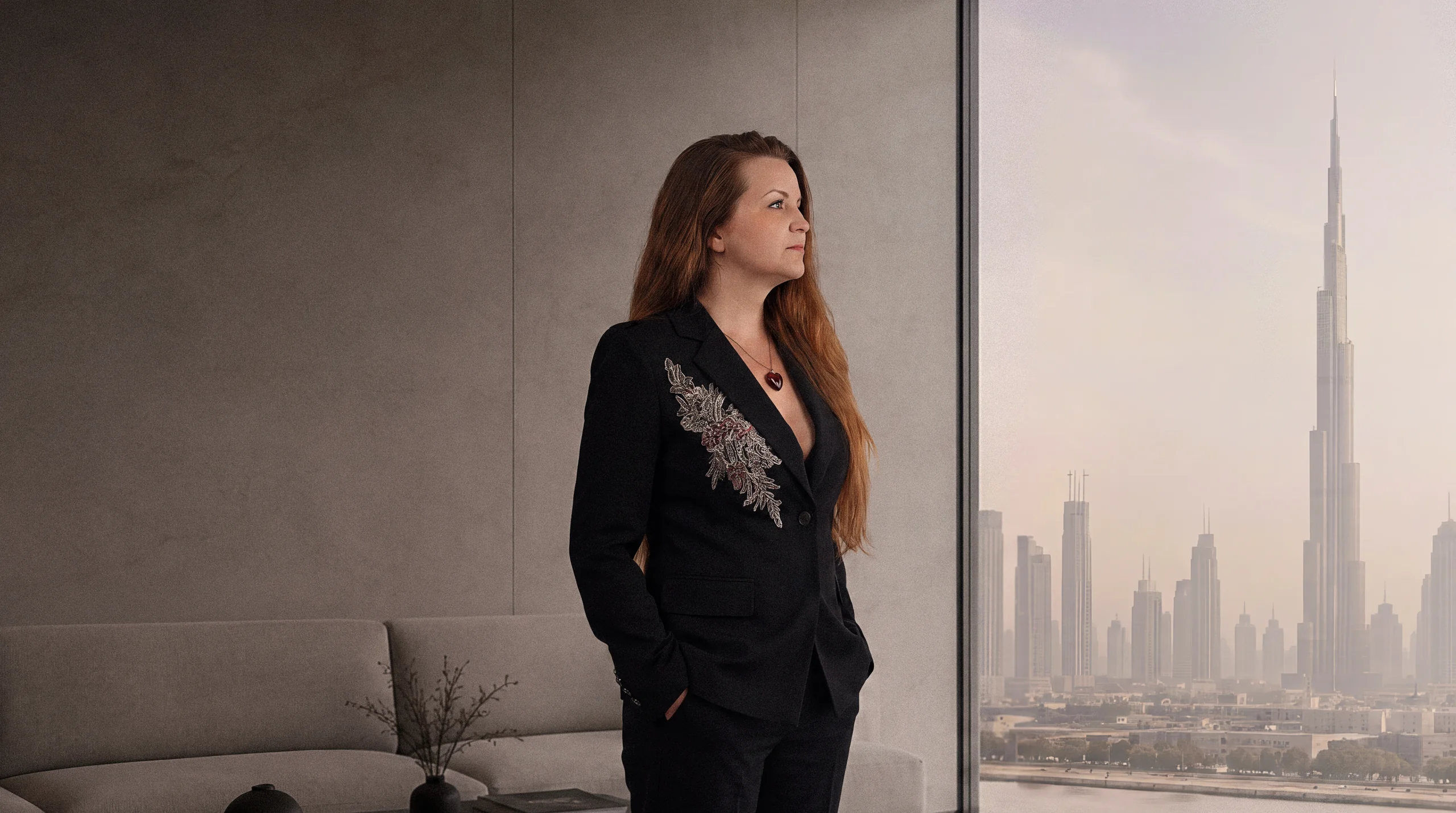 Ada Konieczny in conversation in a Dubai penthouse