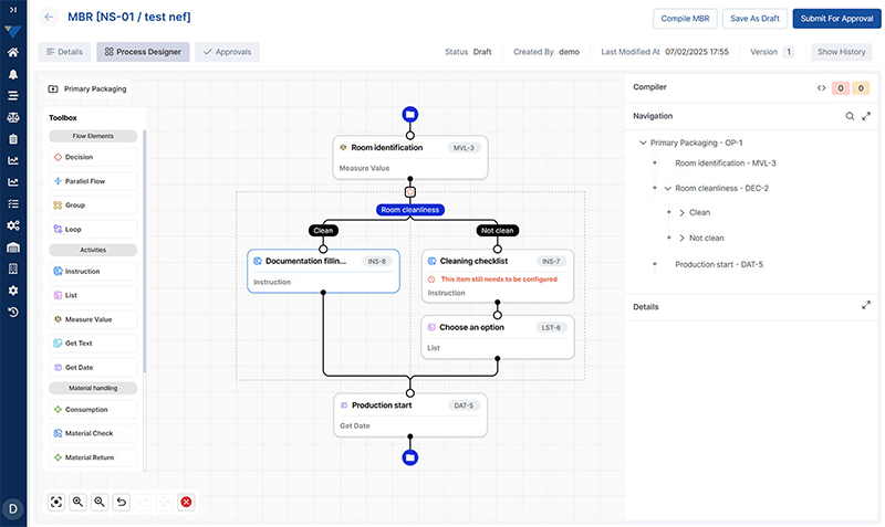 Electronic Batch Records software for pharma and biopharma.
