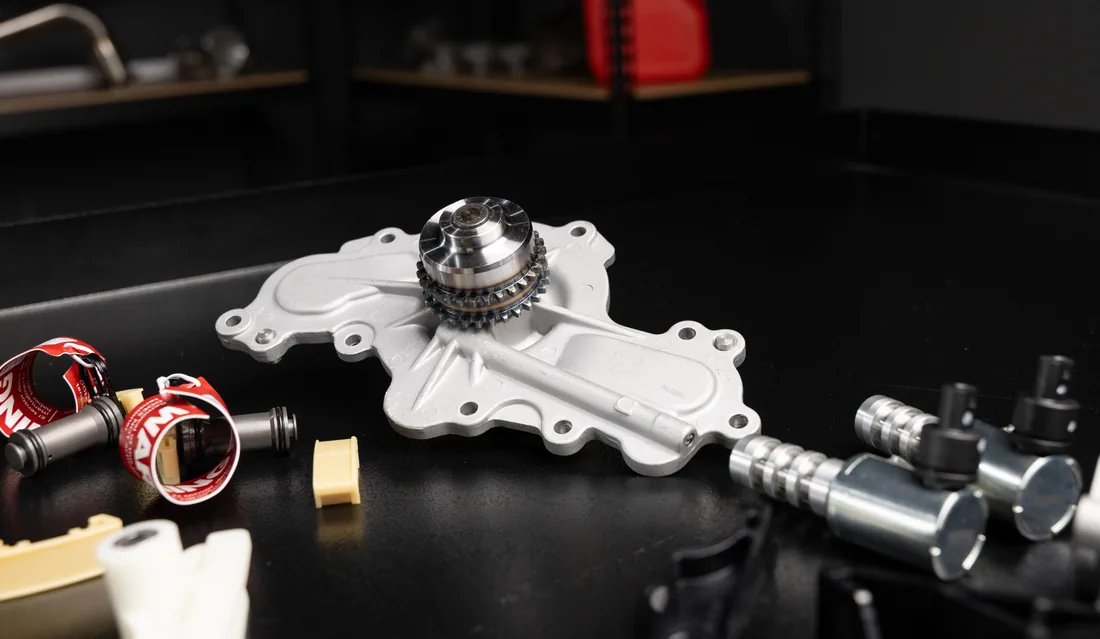 Heavy duty water pump and drive components