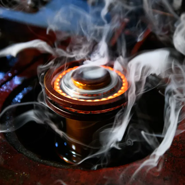 Component glowing during a high-temperature durability test