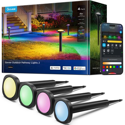 Outdoor Pathway Lights 2, 4-Pack