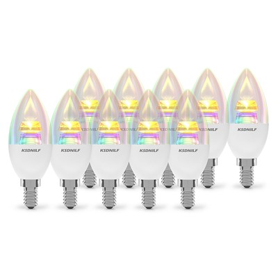 Smart Candelabra Light Bulbs Compatible with Alexa / Google (Tuya gateway)
