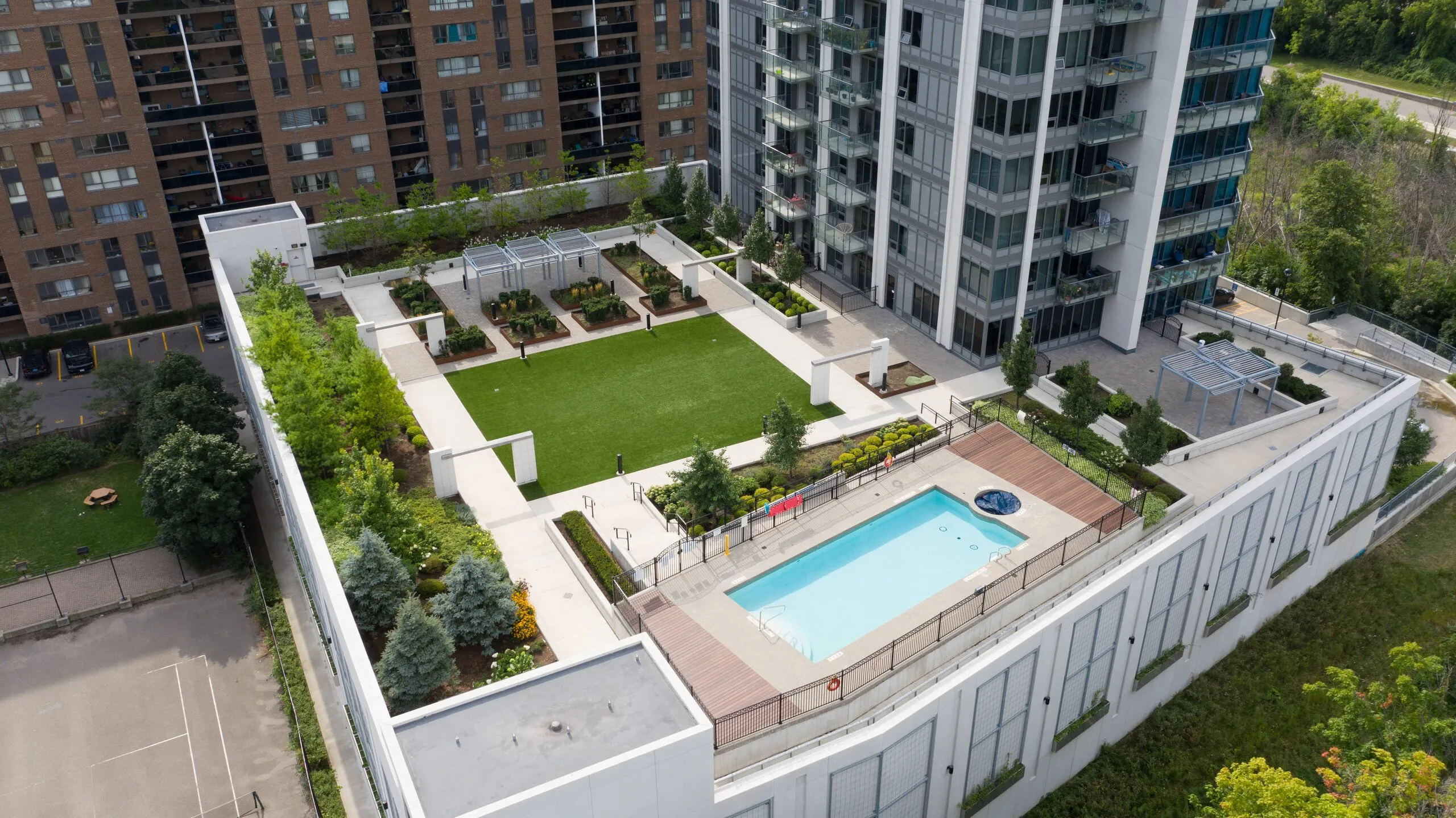Aerial view of a Realstar residential property