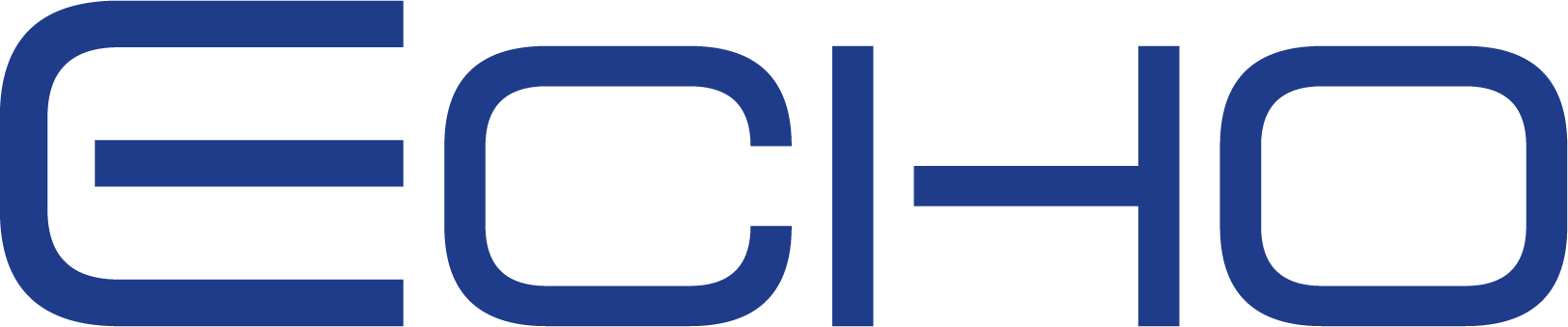 echo logo blau