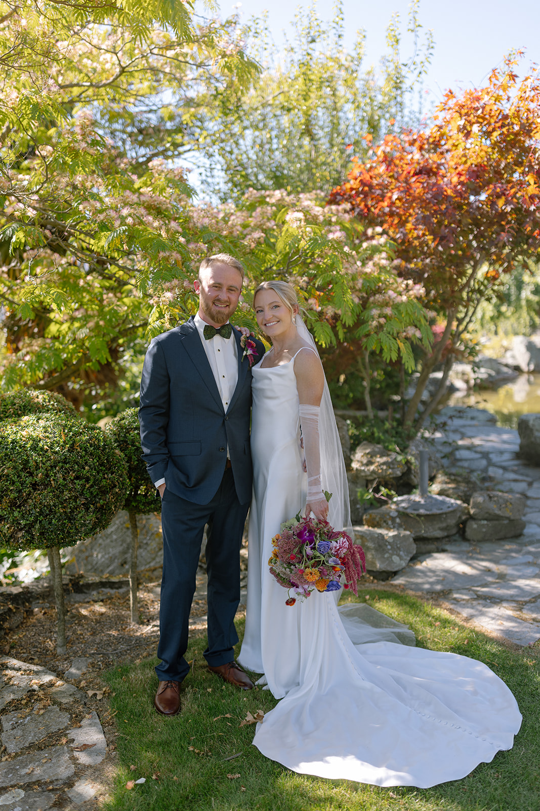 EJ and Natalie on their wedding day