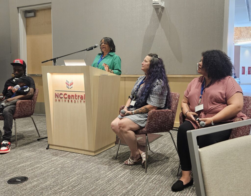 A panel discussion at North Carolina Central University