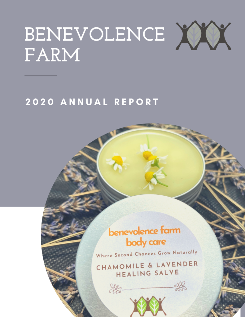 Cover of the Benevolence Farm 2020 Annual Report