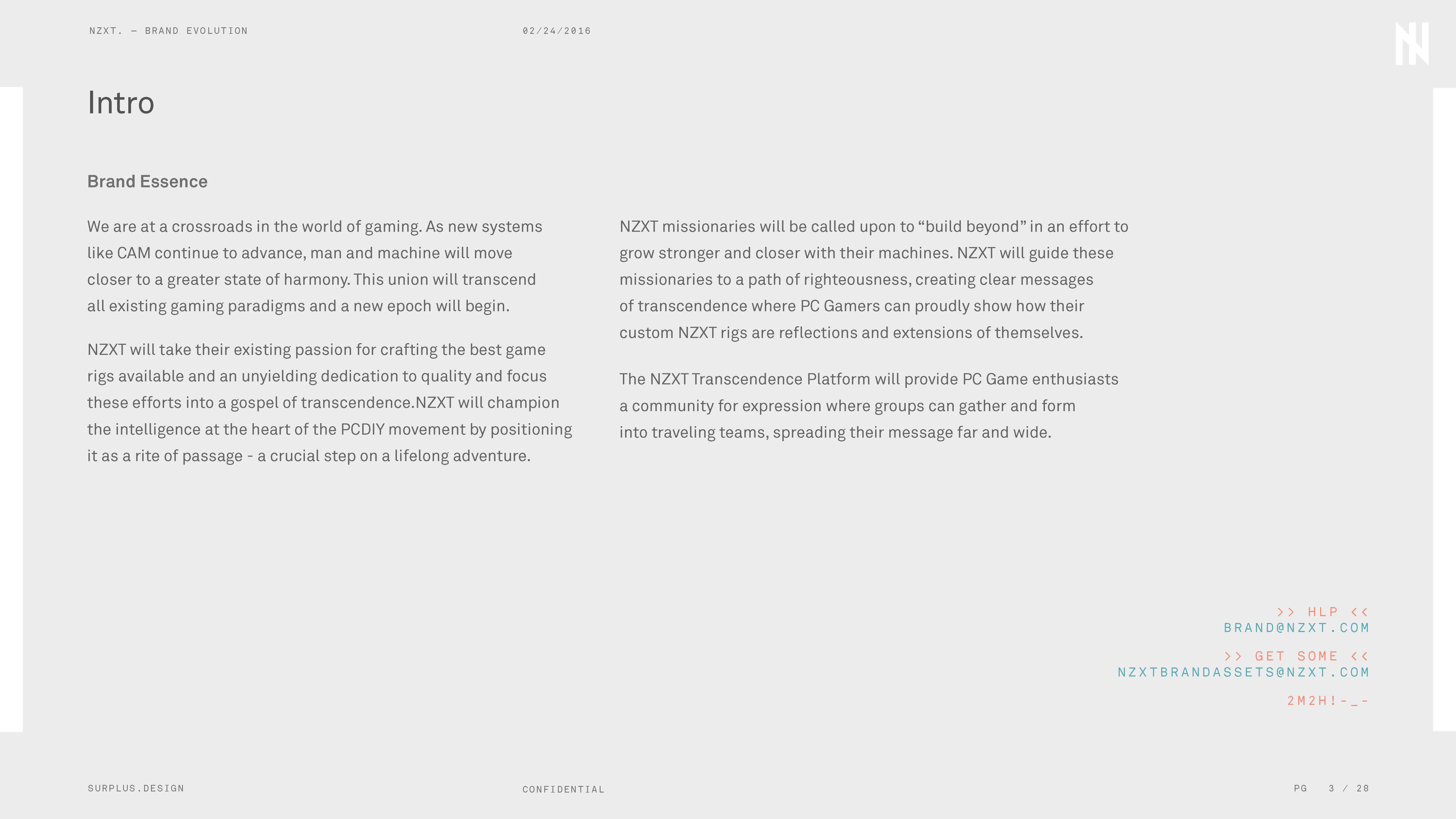 NZXT Brand Playbook Overview