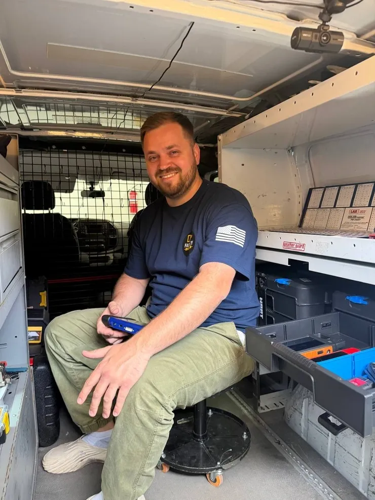 FastKey Locksmith mobile technician with key programming equipment in Vancouver, WA