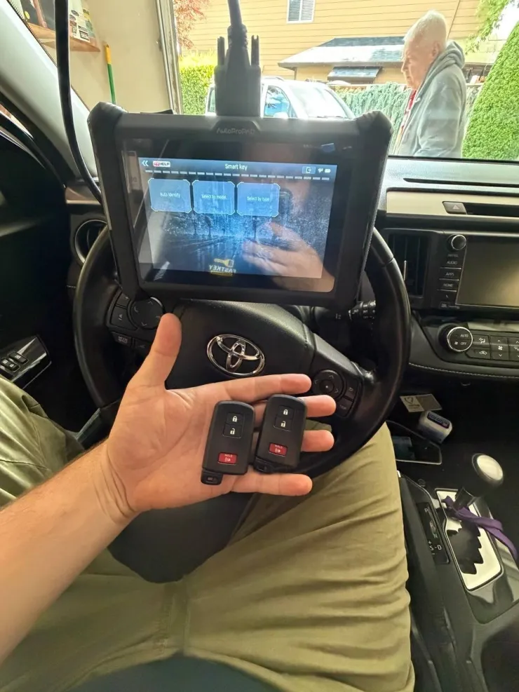 Toyota smart key programming service by FastKey Locksmith in Vancouver, WA