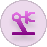 Robotic arm icon
