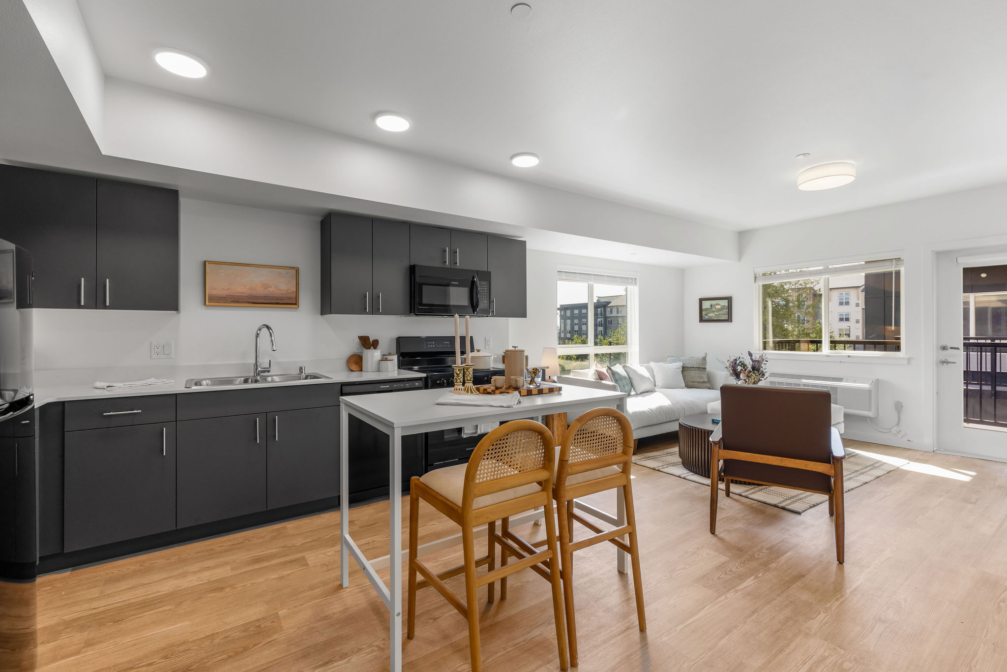 Kitchen with island
