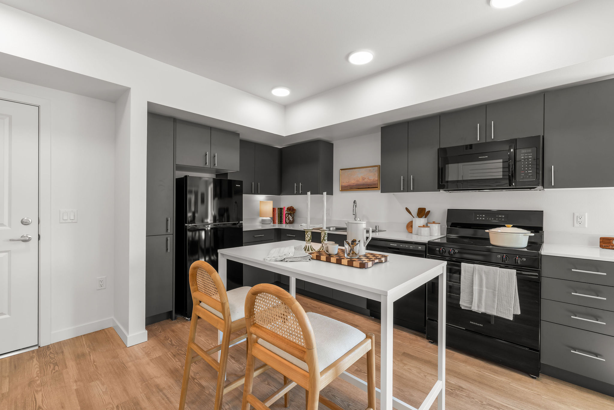 Kitchen with island