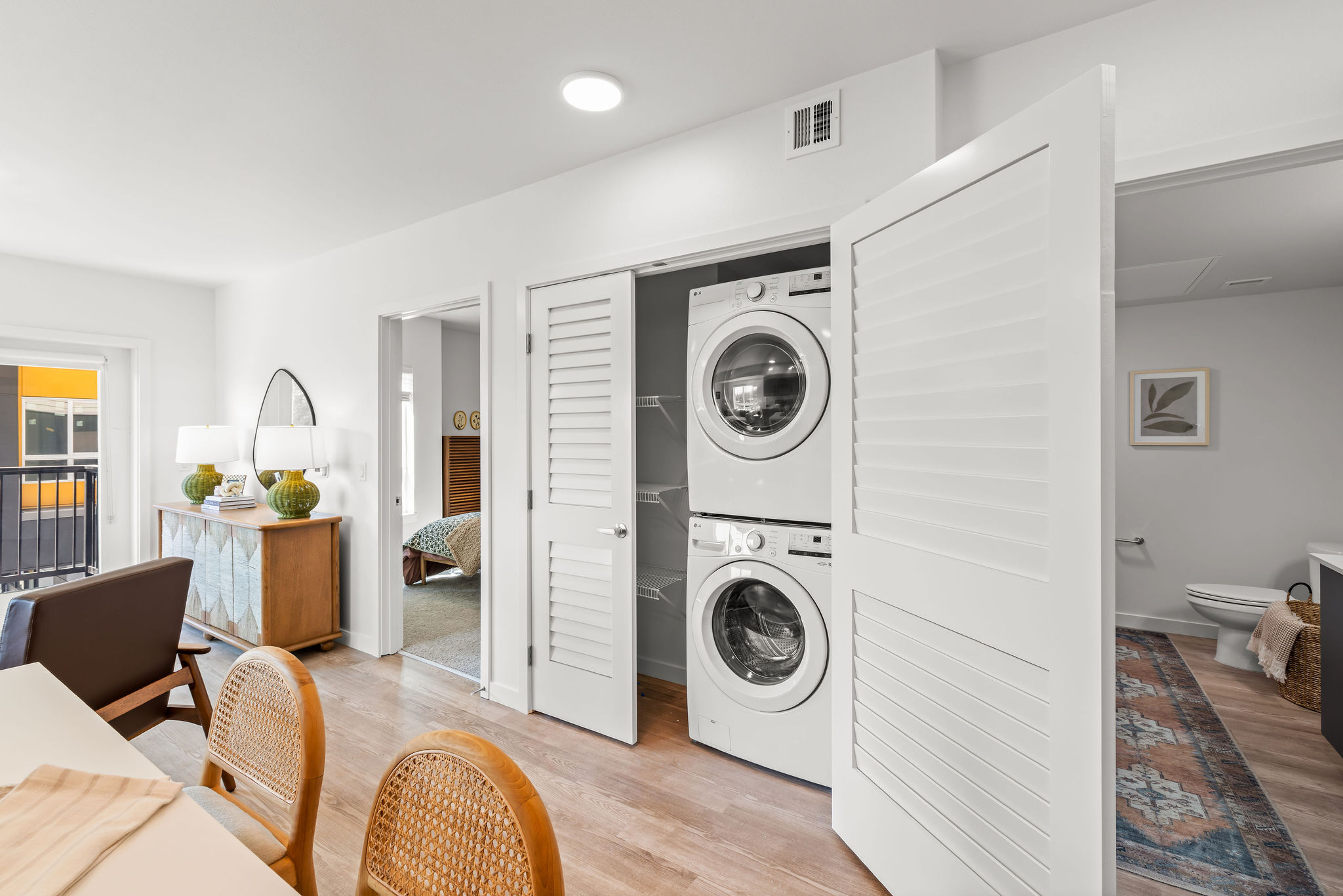 Washer and dryer