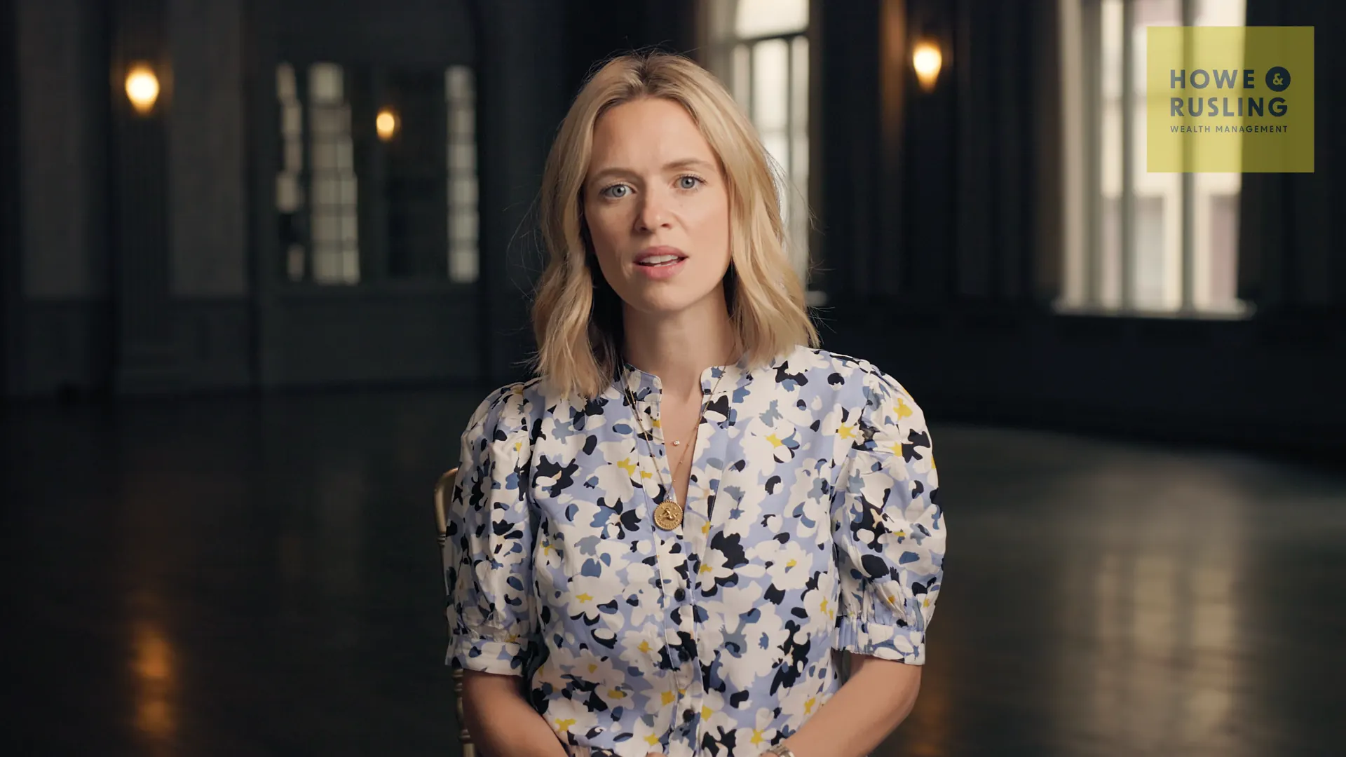 Sarah Swan speaking during a Howe & Rusling video interview