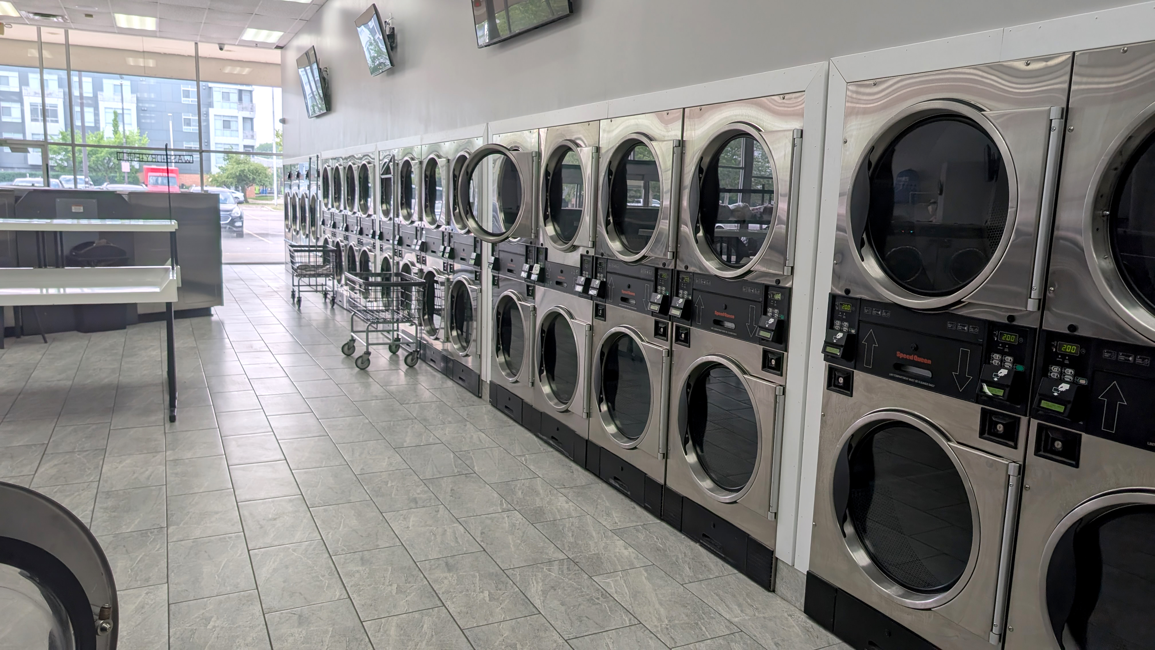 Dryers at Lafayette Laundromat in Detroit