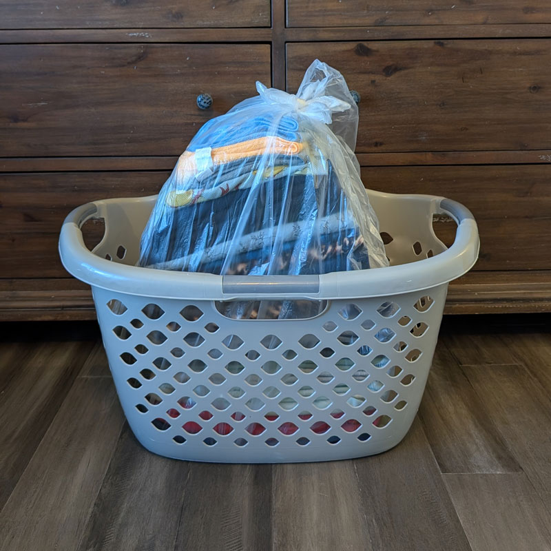 Wash and fold laundry service at Lafayette Laundromat in Detroit