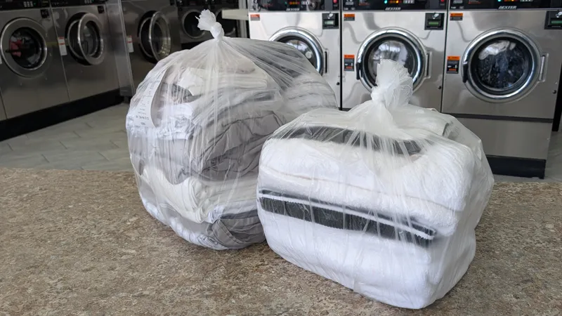 Laundry dropped off for wash and fold