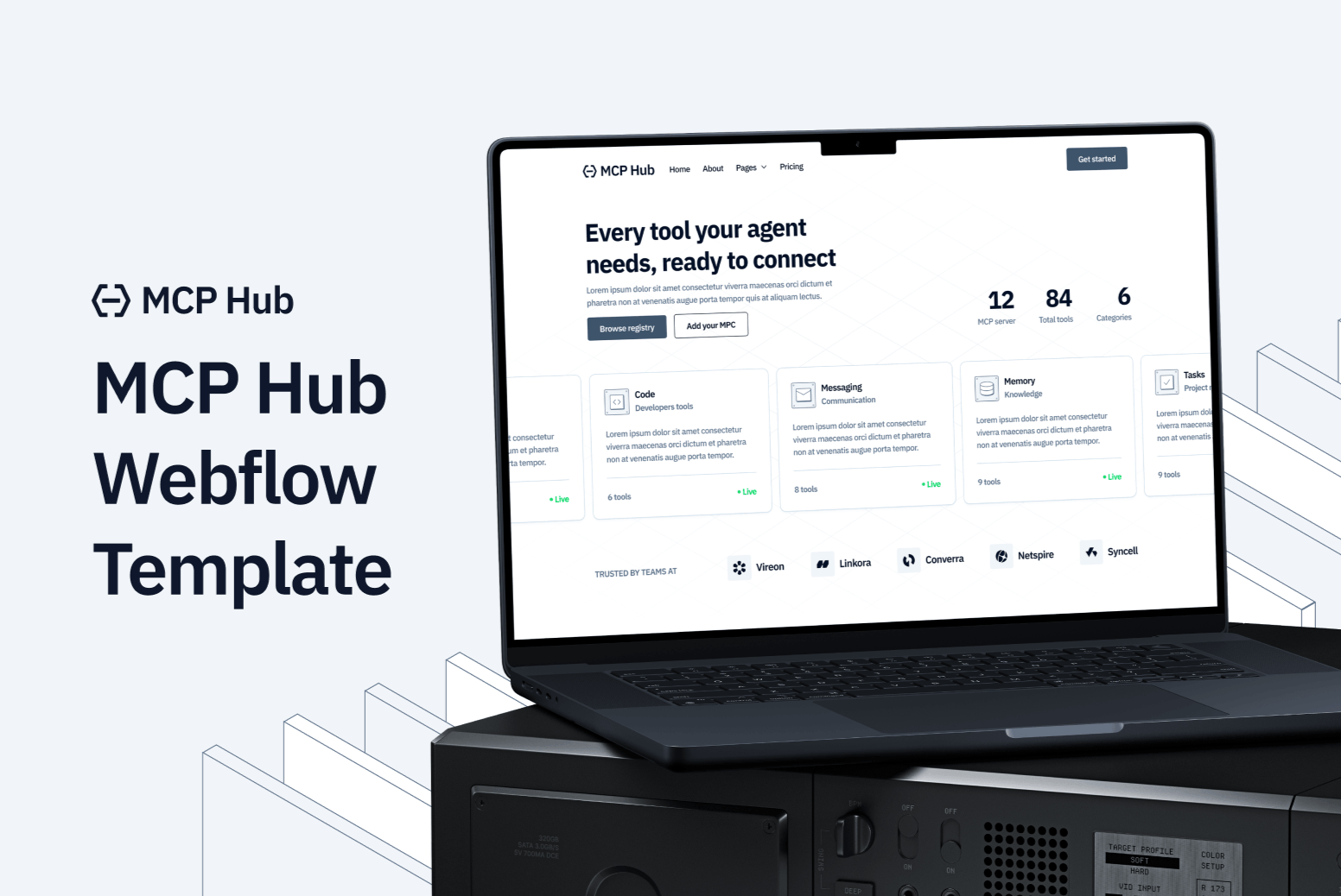 MCP Hub - AI Webflow Template | BRIX Templates thumbnail