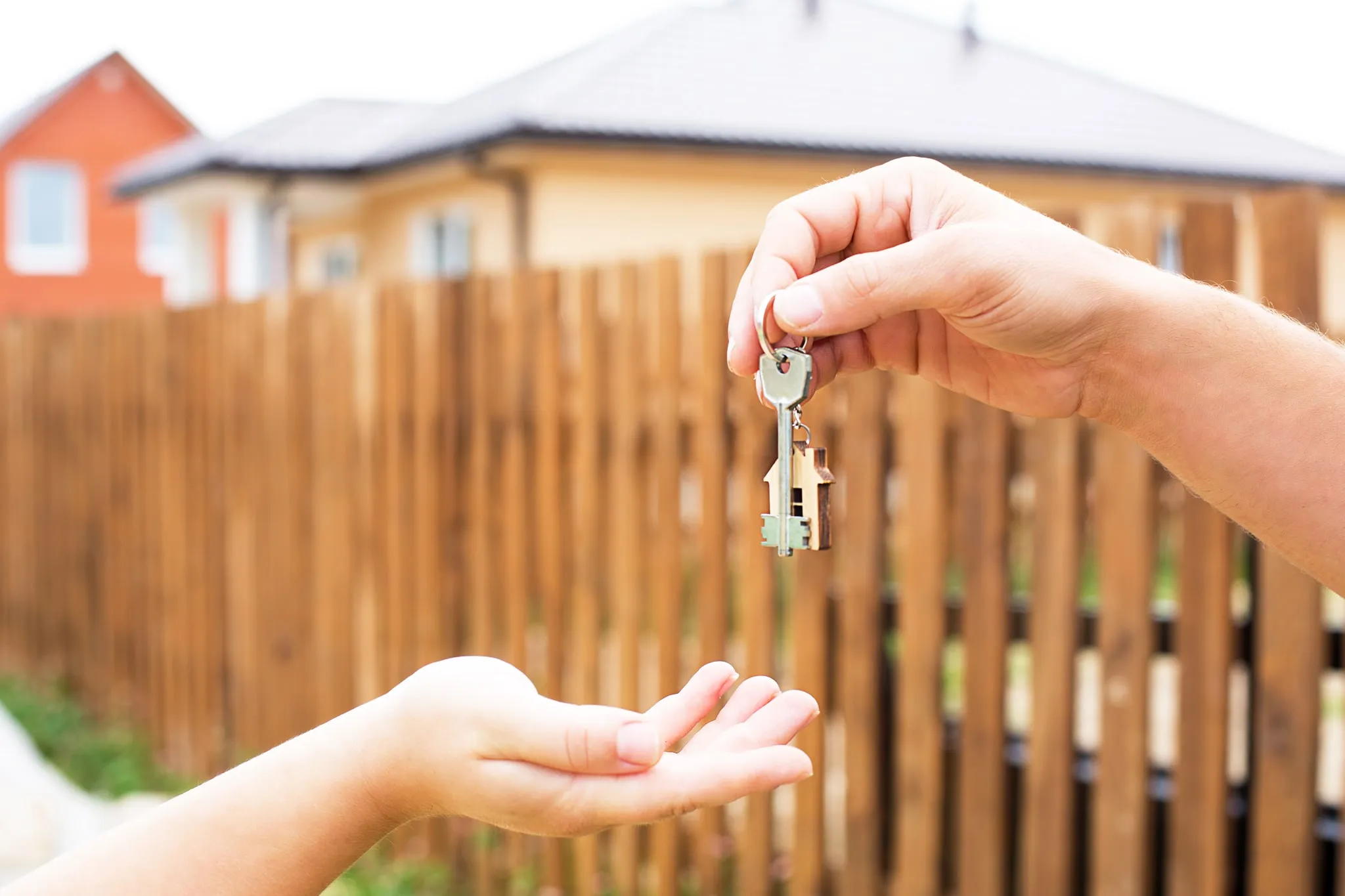 Handing over house keys