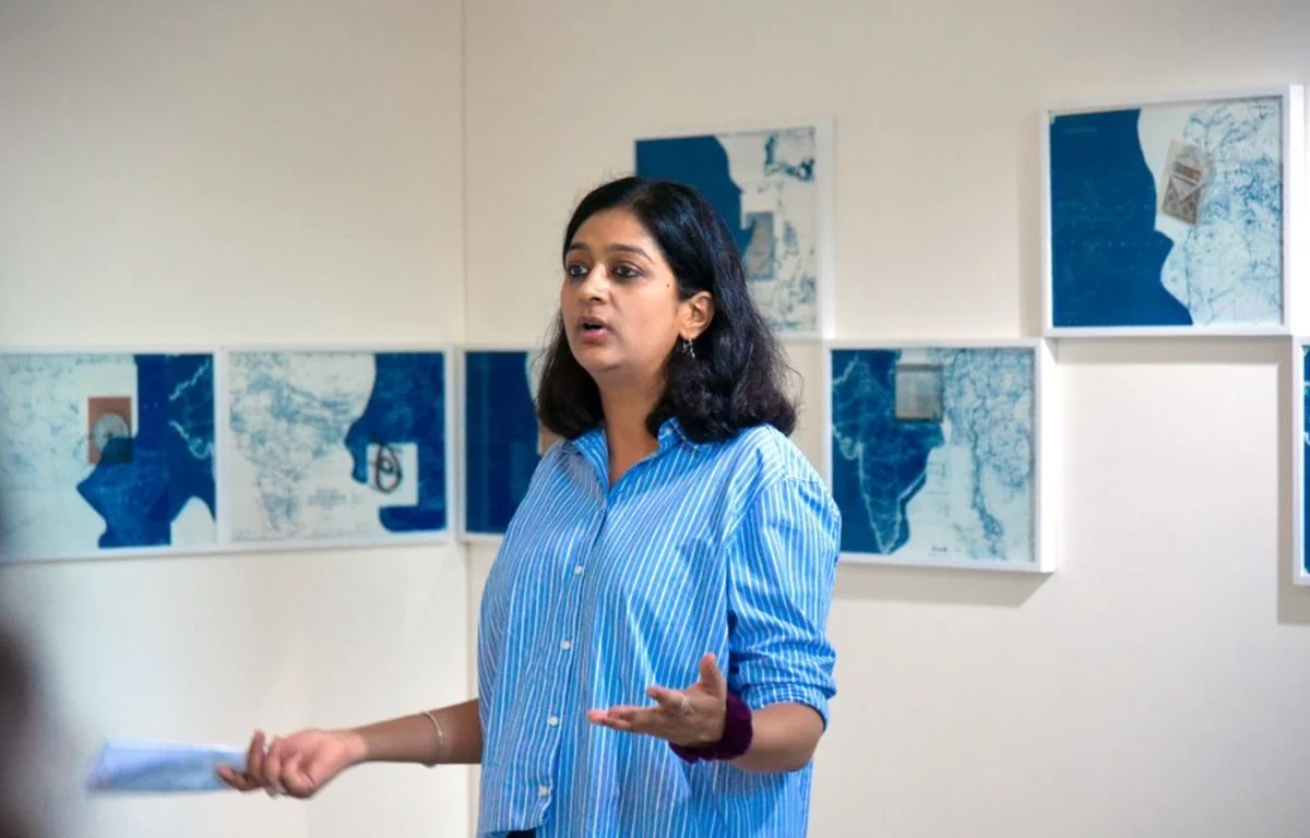 A woman speaking during an ICAAD ARTivism gathering.