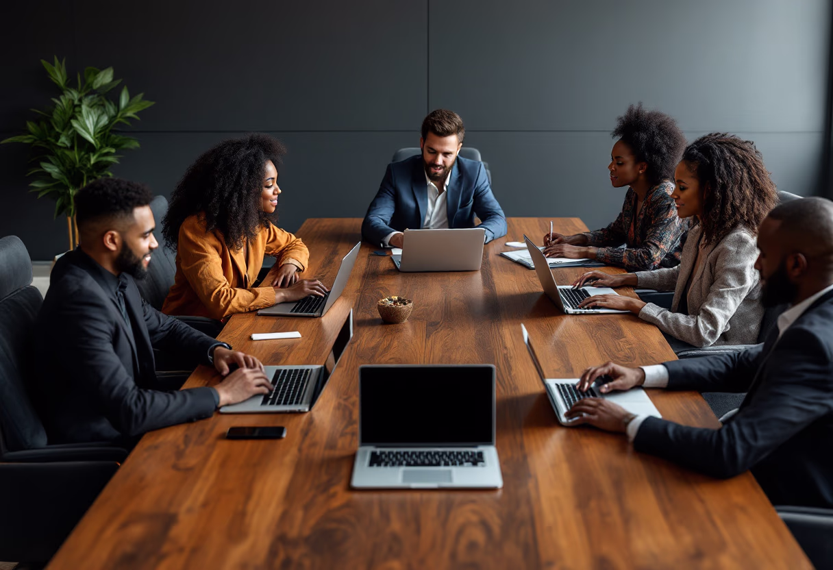 image of a diverse team in a meeting