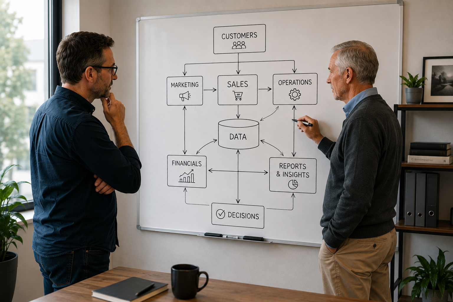 image of teacher using a smartboard (for edtech)