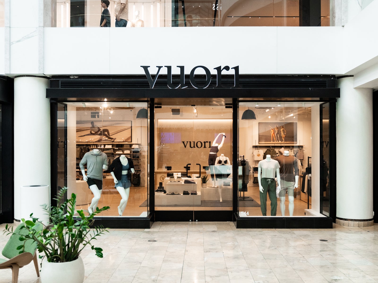 Vuori Scottsdale Fashion Square storefront facade in Scottsdale, Arizona