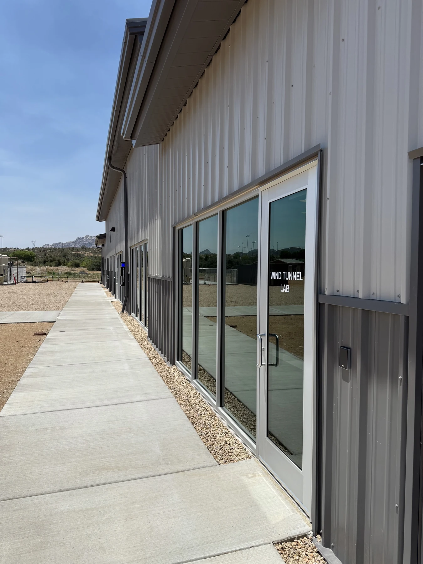 Wind Tunnel Lab entrance at the Embry-Riddle Aeronautical University Prescott Campus