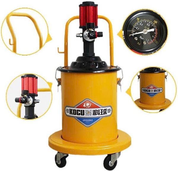 Máy bơm mỡ khí nén 20L GZ-100 – CÔNG TY TNHH TƯ VẤN ĐẦU TƯ THƯƠNG MẠI QUỐC  TẾ ECOMM