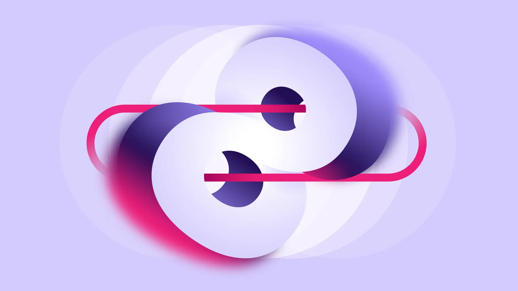 A purple number 8 
