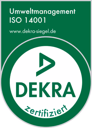 DEKRA certified to ISO 14001 Environmental Management