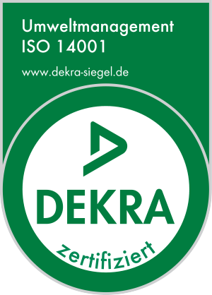 DEKRA zertifiziert nach ISO 14001 Umweltmanagement