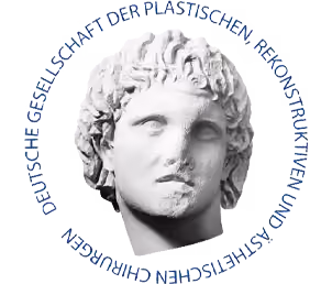 Logo der DGPRÄC – Deutsche Gesellschaft der Plastischen, Rekonstruktiven und Ästhetischen Chirurgen (Mitgliedschaft Dr. med. Markus Mulica)
