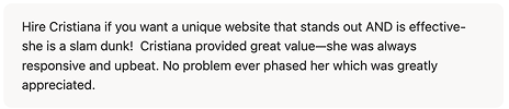 Sloan Klein SAY Studio client testimonial