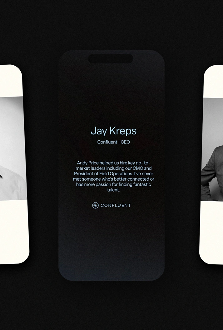 Artisanal Talent Andy Price website design for an advisory firm