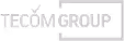 Logo text reading TECOM GROUP in white on a dark background.