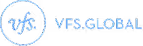VFS Global logo with stylized lowercase letters 'vfs' inside a circle next to the text 'VFS GLOBAL' in uppercase.