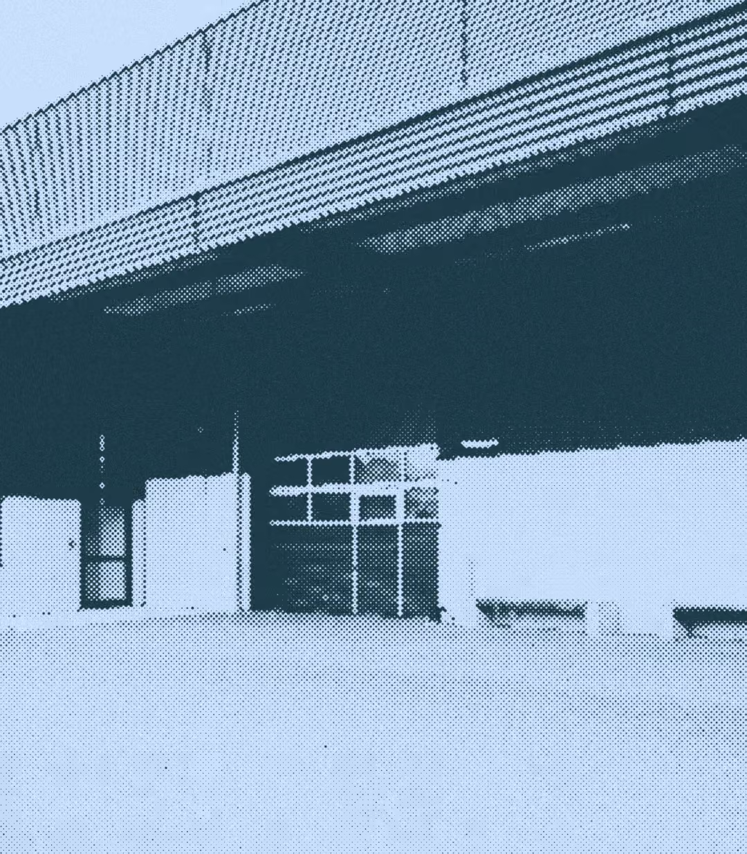 Loading bays at a logistics distribution facility