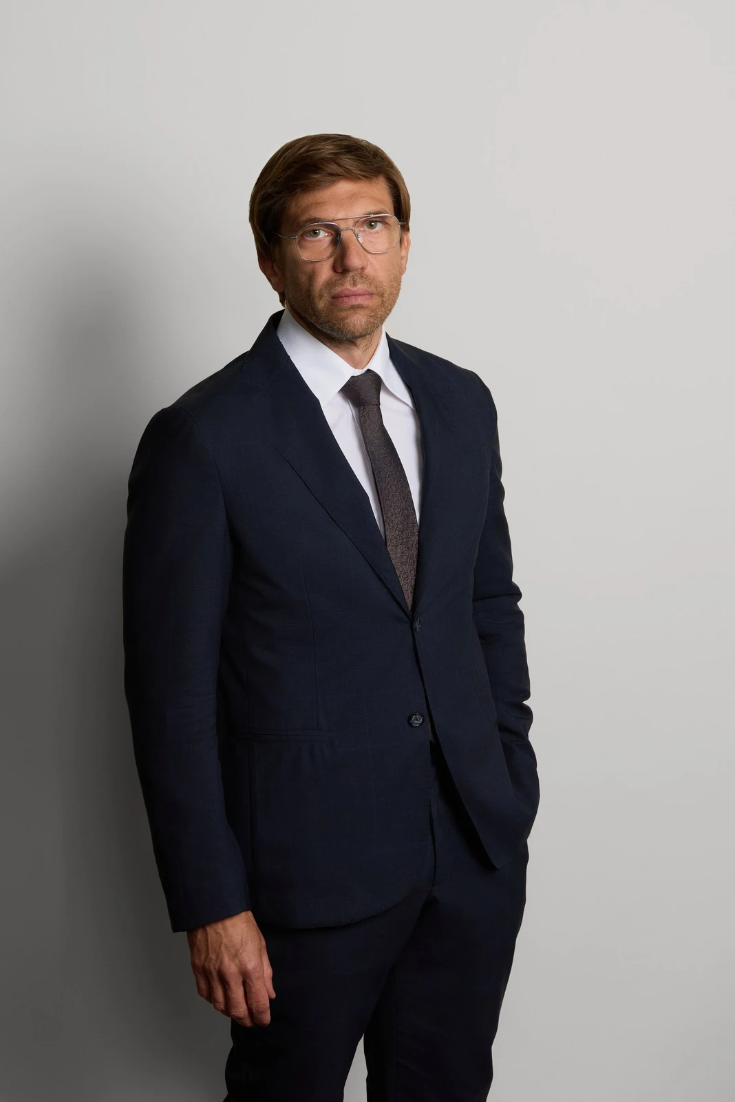 Partner in the studio, business portrait for a law firm