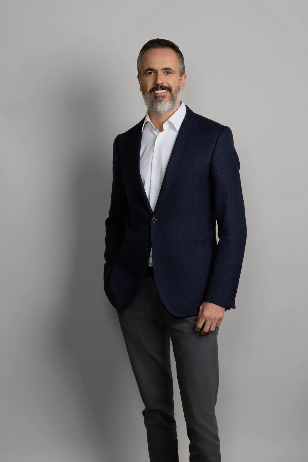 Partner in the studio, business portrait for a law firm