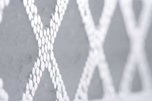 Cross-hatched die surface detail