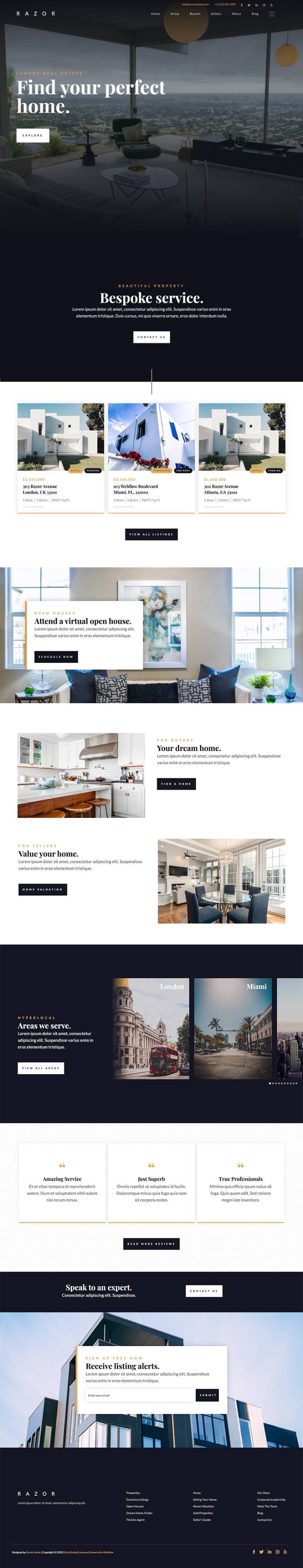 Parallax Layout Screenshot