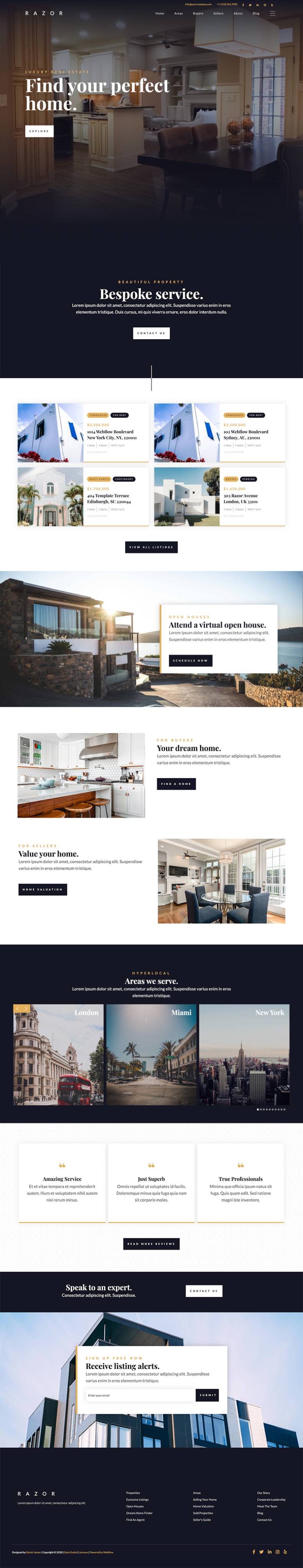 Video Header Layout