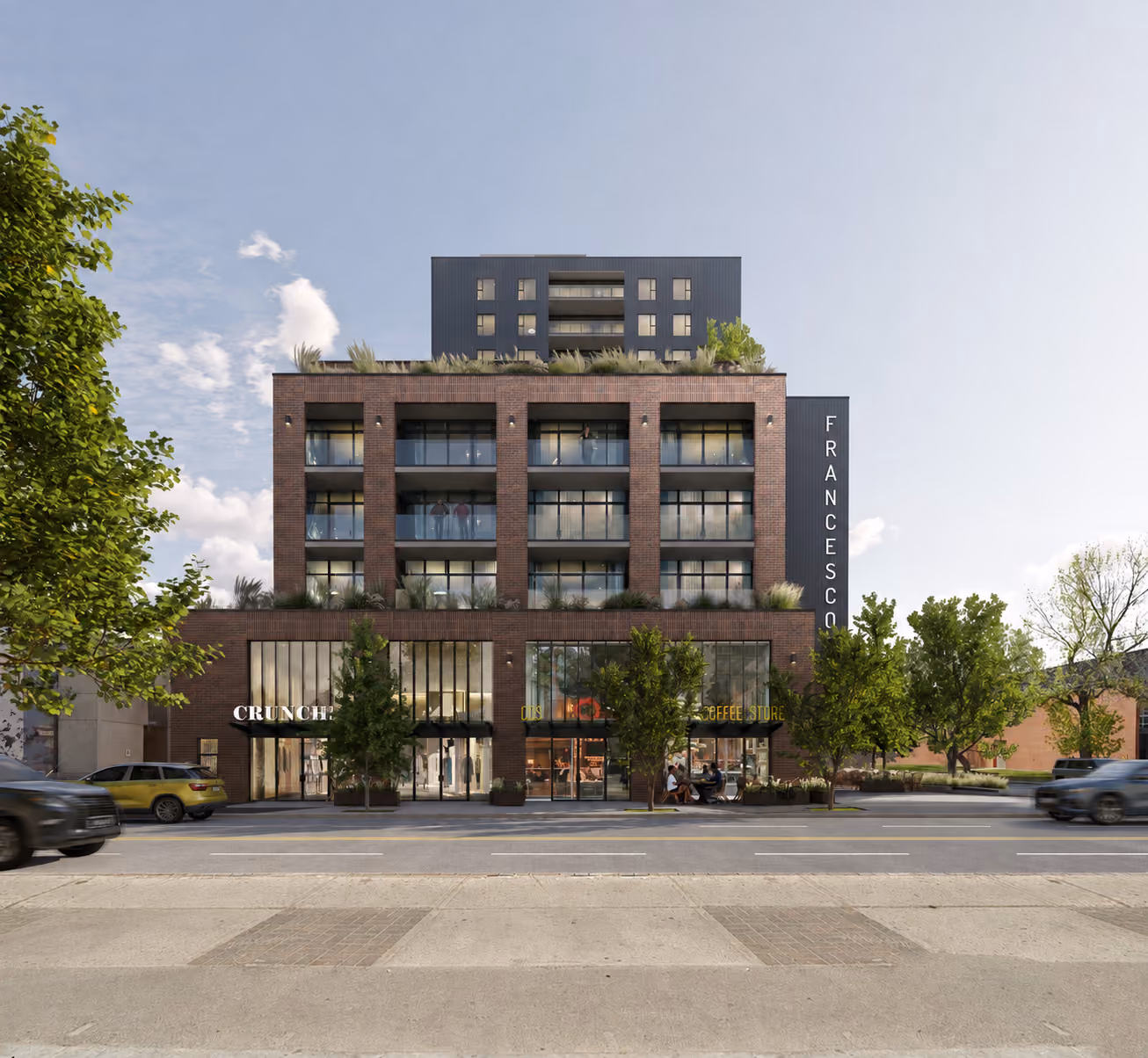 Francesco building exterior rendering